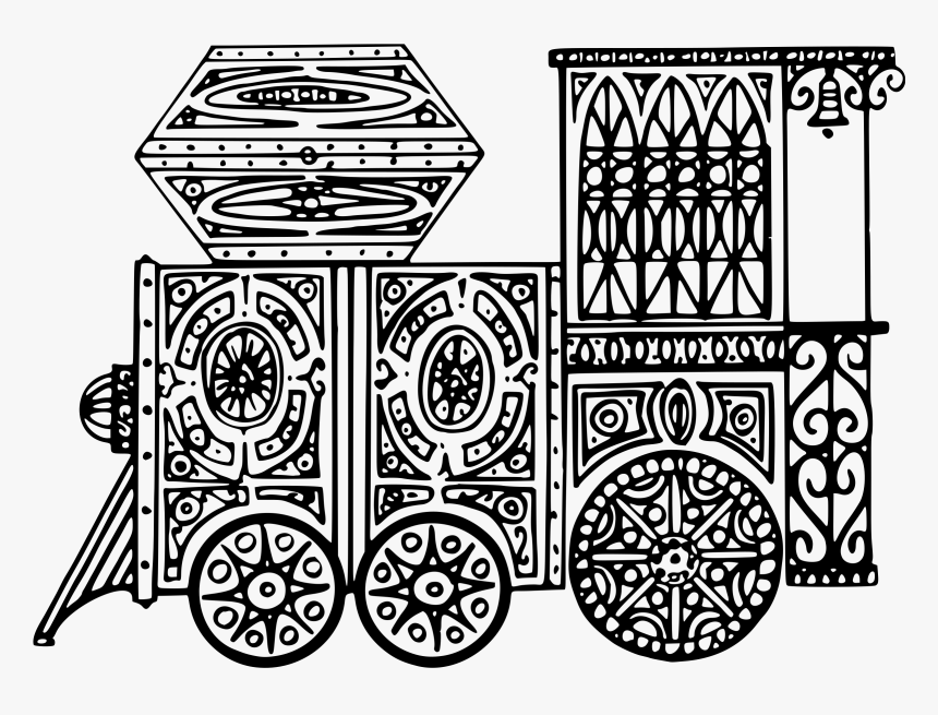 Decorative Train Clip Arts - Illustration, HD Png Download