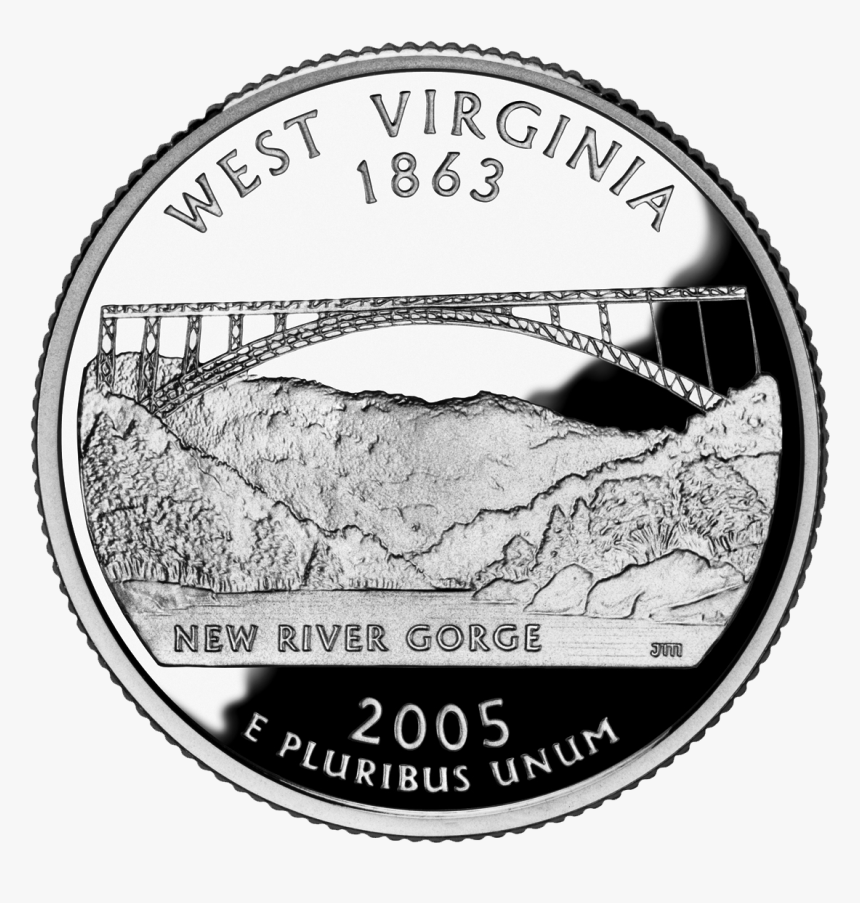 2005 Wv Proof - New River Gorge Quarter, HD Png Download