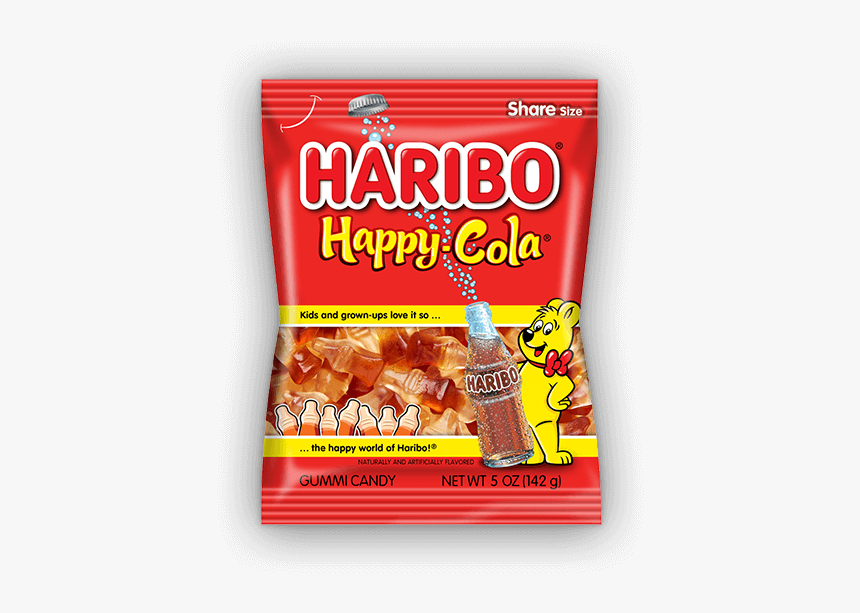 Haribo Happy Cola 
 Title Haribo Happy Cola 
 Class - Haribo Gummies Happy Cola, HD Png Download
