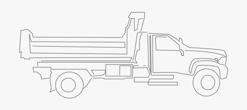 Dump Bodies For Trucks - Outline Truck Body, HD Png Download
