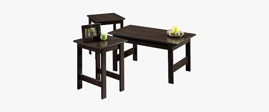 Three-piece Casual Table Set In Cinnamon Cherry - Sauder Coffee Table Set, HD Png Download