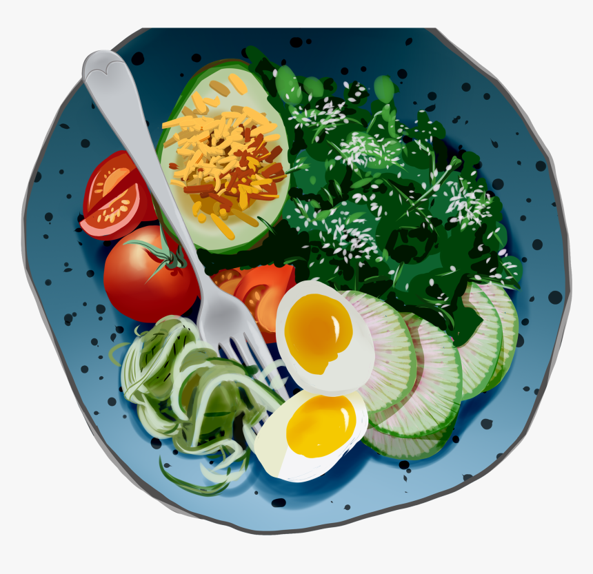 Cartoon Gourmet Illustration Vegetarian Png And Psd - Illustration, Transparent Png