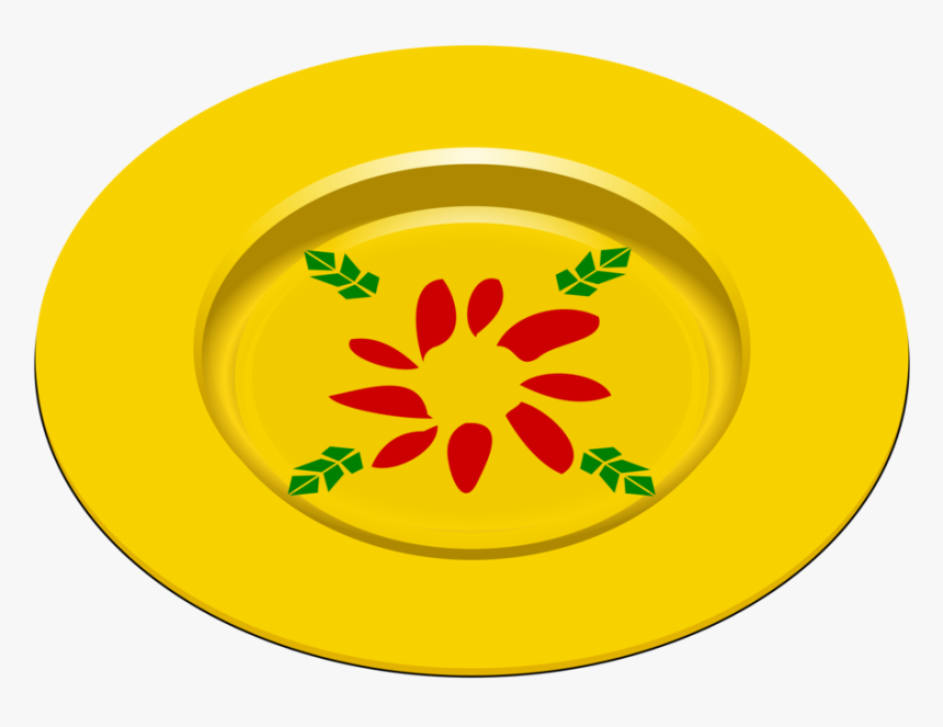 Plate,flower,food - Dish Clipart, HD Png Download