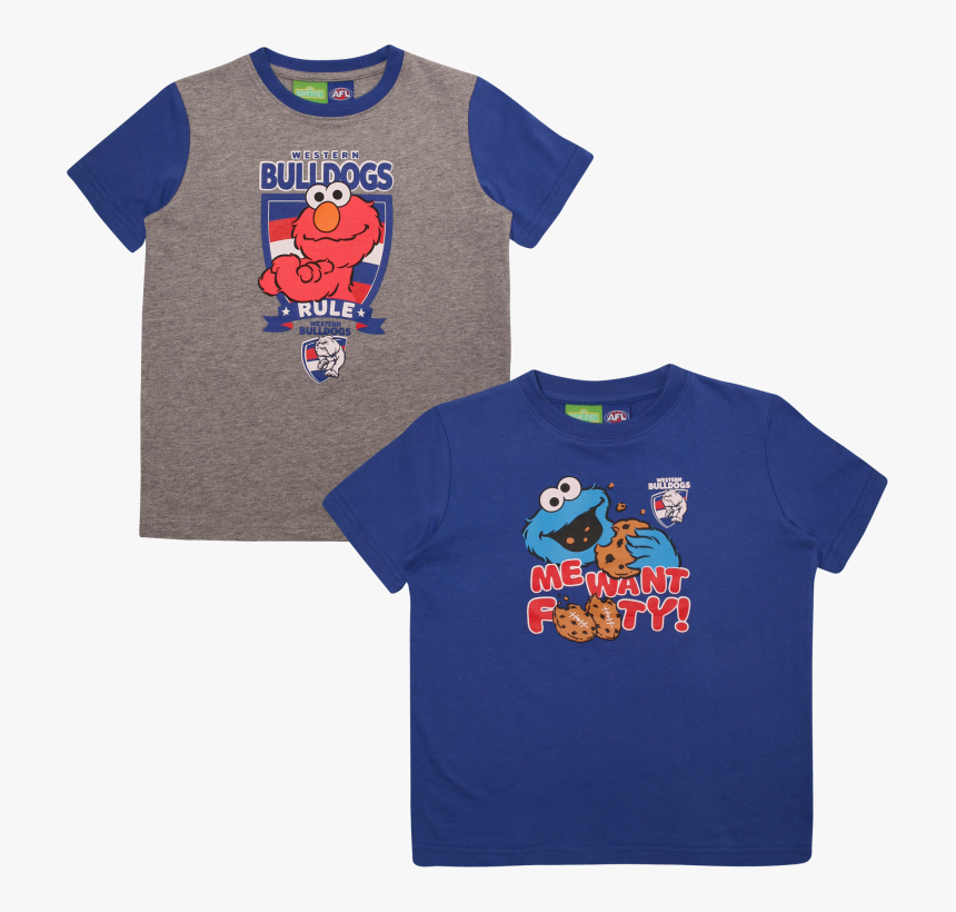 Western Bulldogs Sesame Street Toddler 2 Tees Gift - Cartoon, HD Png Download