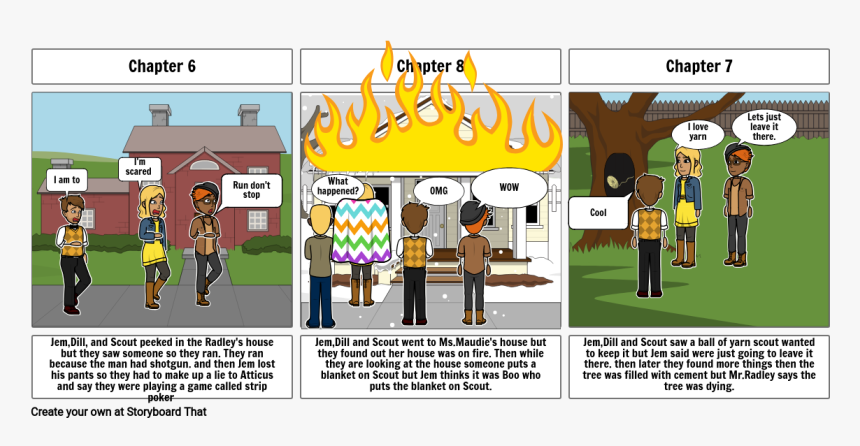 Kill A Mockingbird Storyboard Part 1, HD Png Download