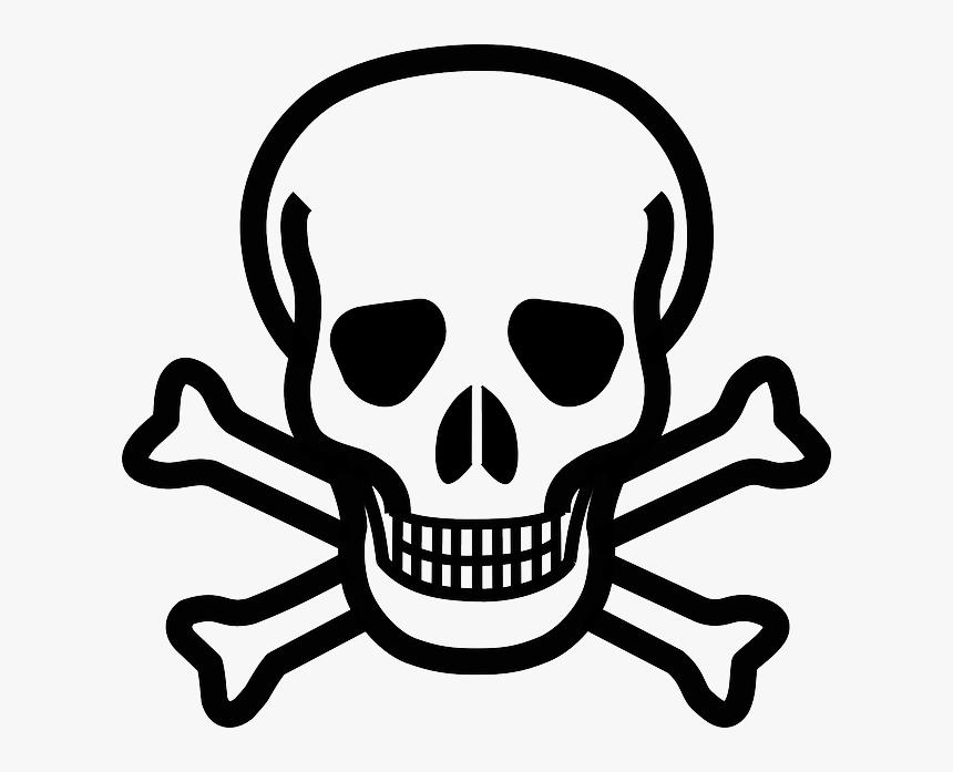 Free Photo Skull Cross Danger Crossbones Death S Skull - Skull And Crossbones, HD Png Download