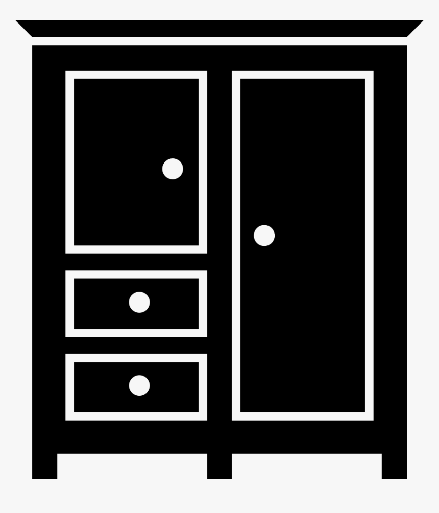 Bedroom Black Closed Closet For Clothes - Closet Black Png, Transparent Png