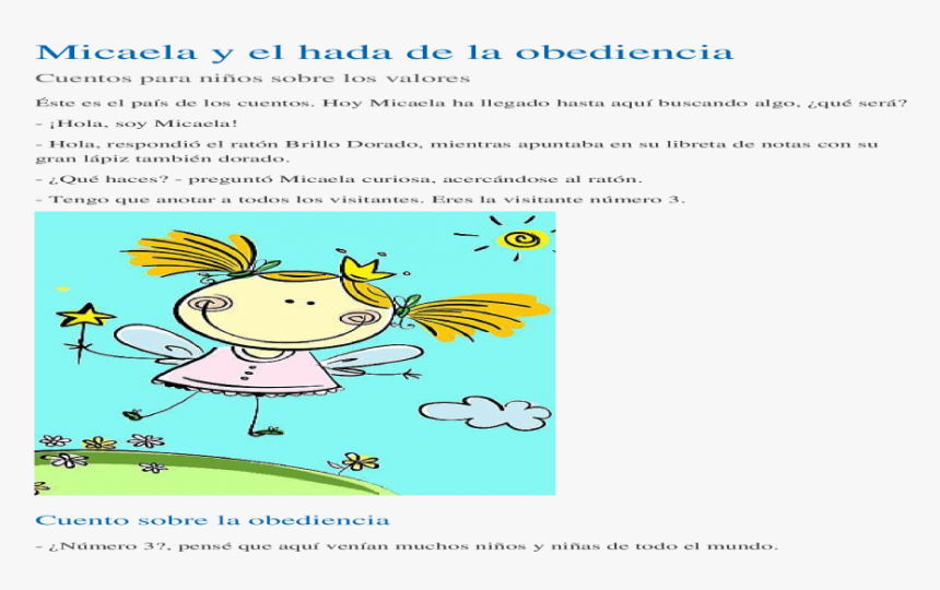 Brillo Dorado Png , Png Download - Micaela Y El Hada De La Obediencia Cuento, Transparent Png