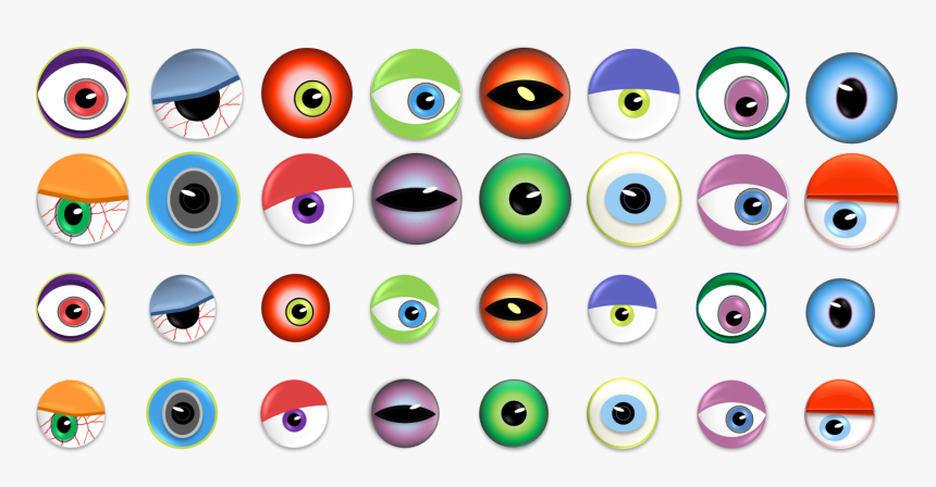 Eyeball Clipart Eye Ball - Monster Eyes Clipart, HD Png Download