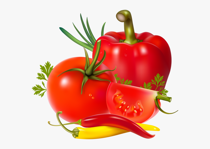 Tomato And Pepper Clipart, HD Png Download