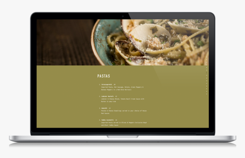 Restaurant Website Olives And Peppers Bootstrap Desgin - Online Advertising, HD Png Download