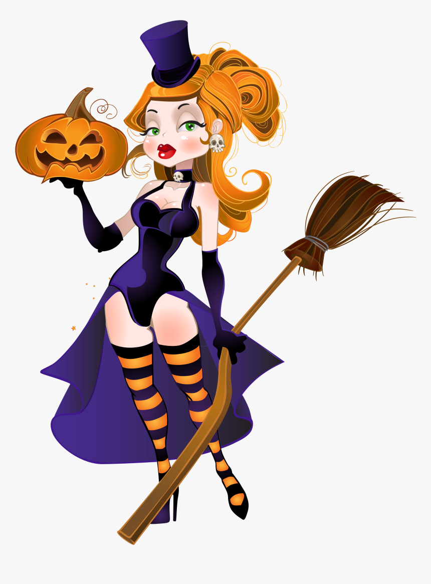 Shop For On Etsy, The Place To Express Your Creativity - Witch Cartoon Halloween, HD Png Download