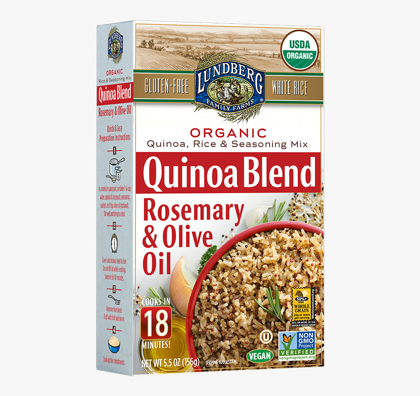 Lundberg Rosemary Olive Quinoa Blend, HD Png Download