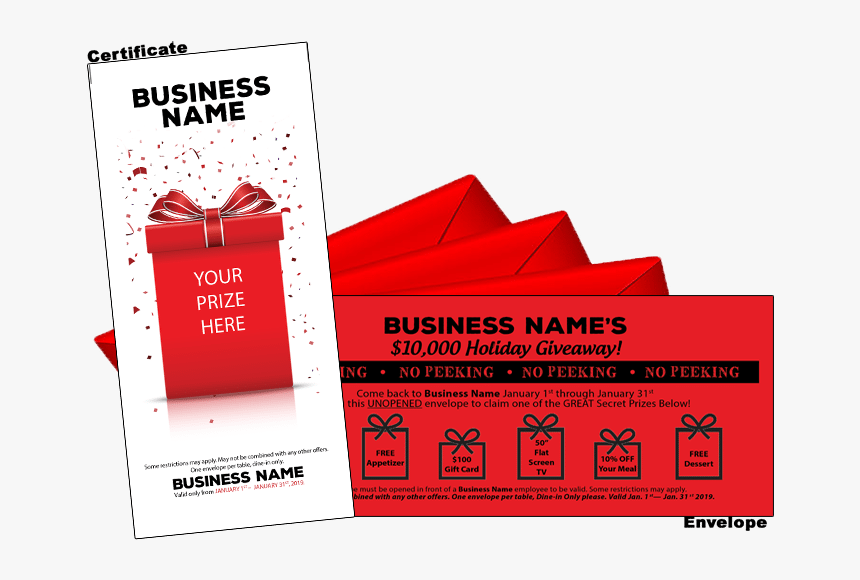 No Peeking Promotion - Red Envelope No Peeking, HD Png Download