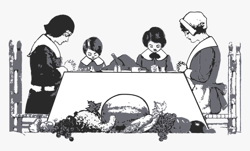 Thanksgiving Dinner, Pilgrim, Puritan, Holiday - Pilgrim Thanksgiving, HD Png Download