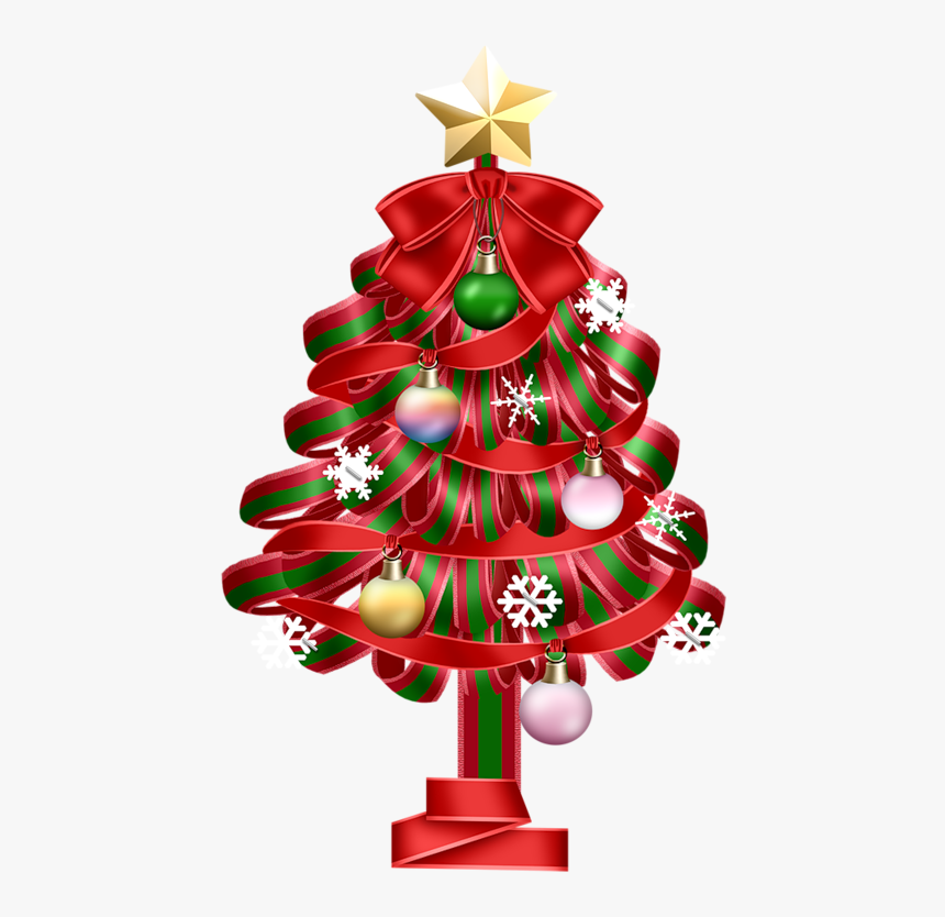 A F B - Clip Art Of Christmas Tree With Gift, HD Png Download