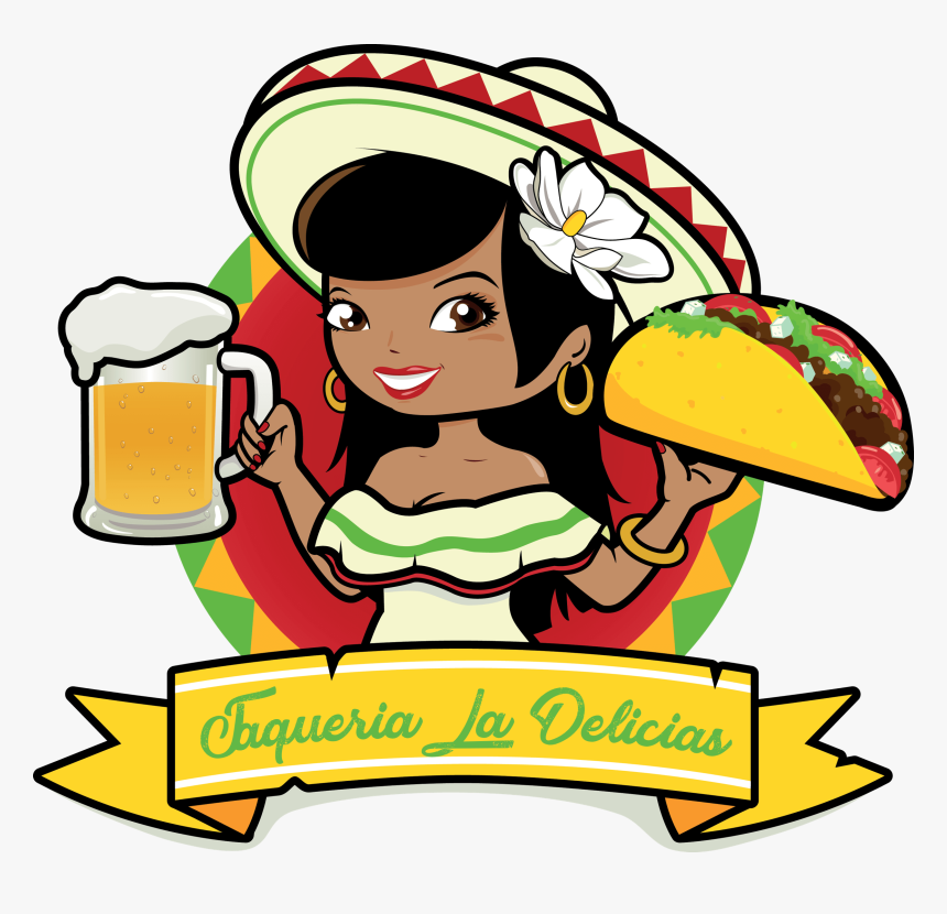 Mexican Cuisine Woman Clip - Mexican Clipart, HD Png Download