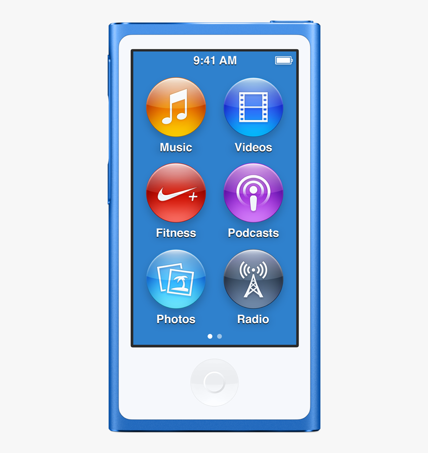 Apple Ipod Nano 7th Generation Blue, HD Png Download