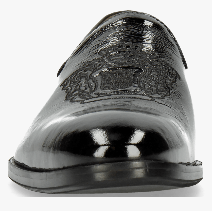 Loafers Prince 2 Patent Soft Black Embrodery Crown - Sculpture, HD Png Download