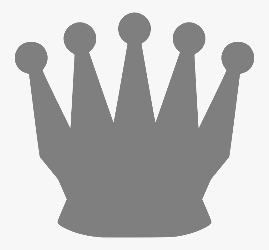 Crown, King, Royal, Prince, History, Princess, Kingdom - Queen Crown Black Chess, HD Png Download