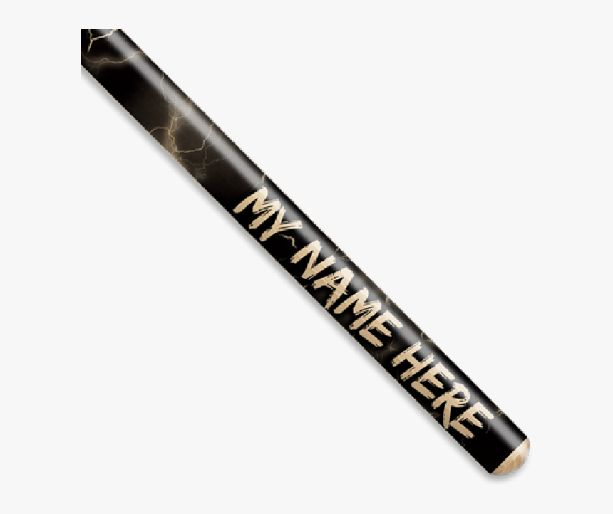Black Lightning Strike Personalized Custom Drumsticks - Calligraphy, HD Png Download