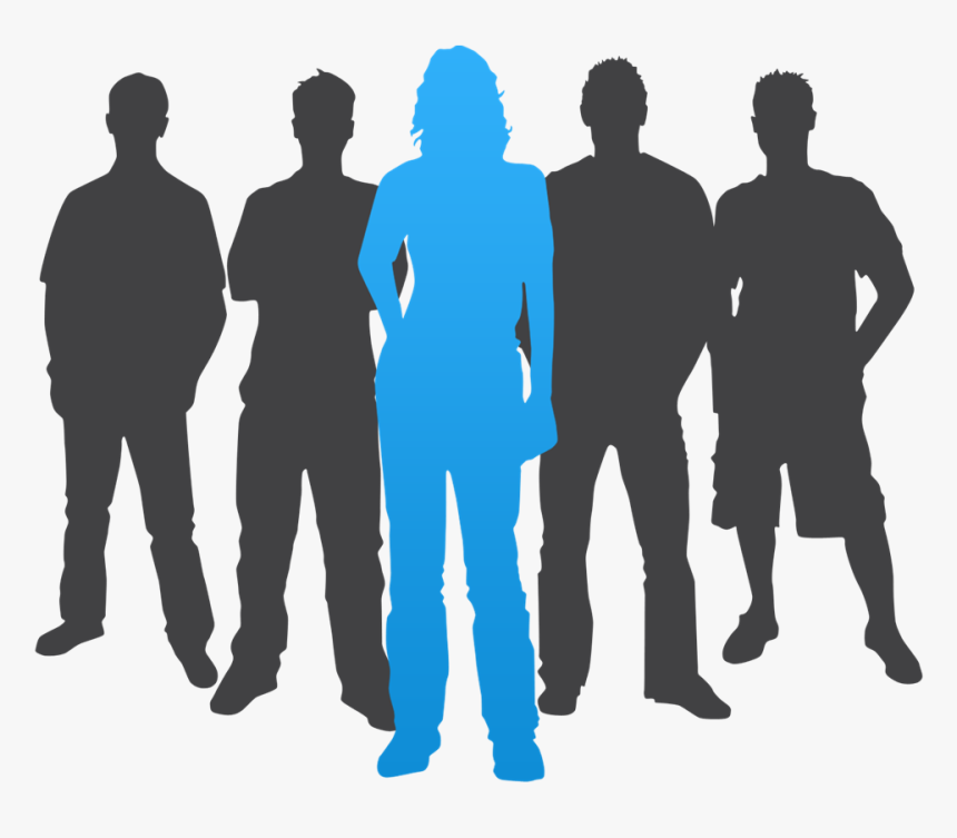 Group Of People Silhouette - Group Of People Clipart, HD Png Download