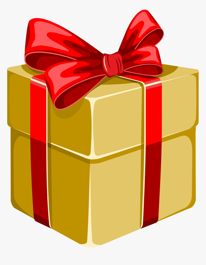 Gift Box Gratis Clip Art Yellow Bow - Caja De Regalos Png, Transparent Png