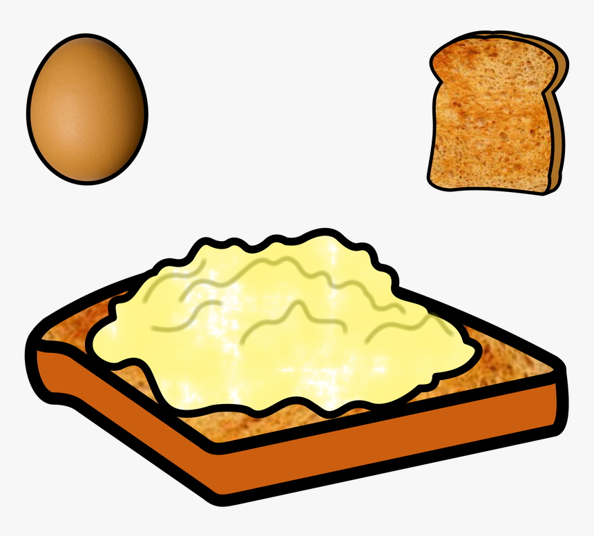 Symbol Food Talksense On - Clip Art Egg On Toast, HD Png Download