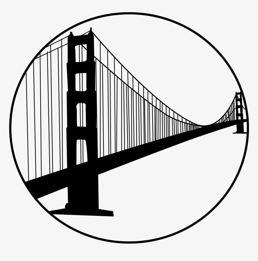 Golden Gate Bridge Logo Transparent, HD Png Download