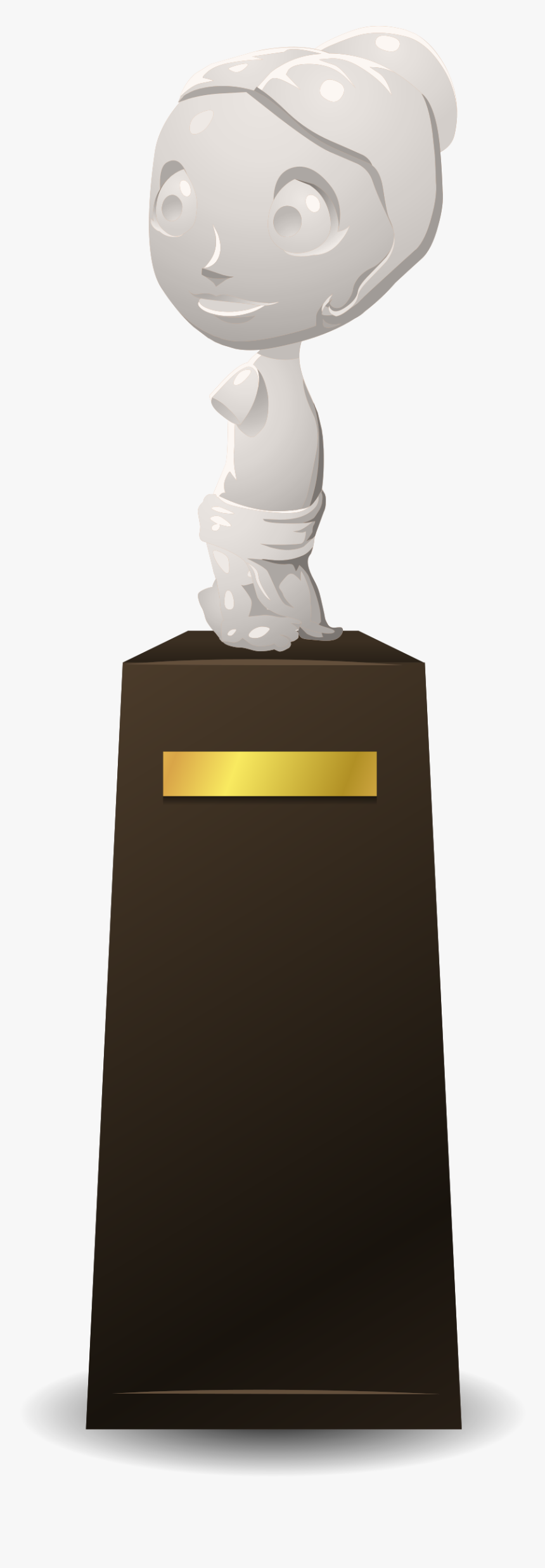 Statue On A Pedestal From Glitch Clip Arts - Statue, HD Png Download
