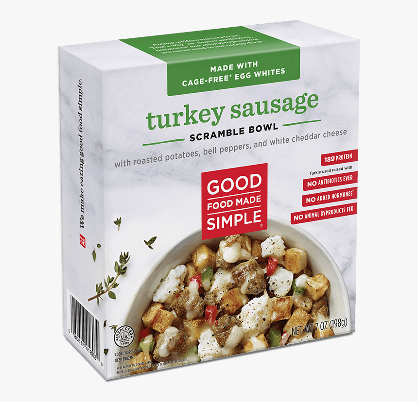 Egg White Turkey Sausage Scramble, HD Png Download
