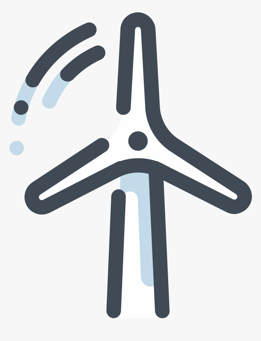 Wind Turbine Icon - Wind Turbine Art Png, Transparent Png