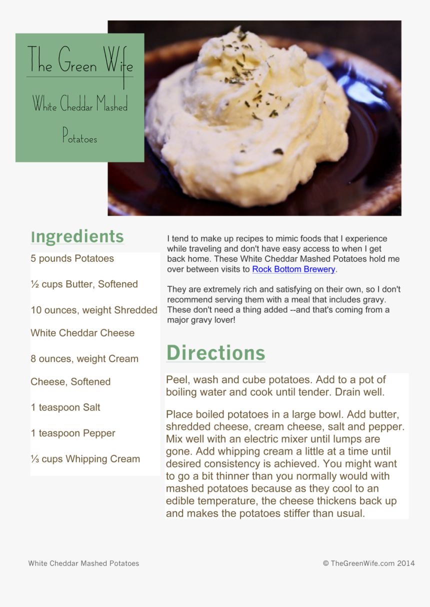 White Cheddar Mashed Potatoes - Whipped Cream, HD Png Download