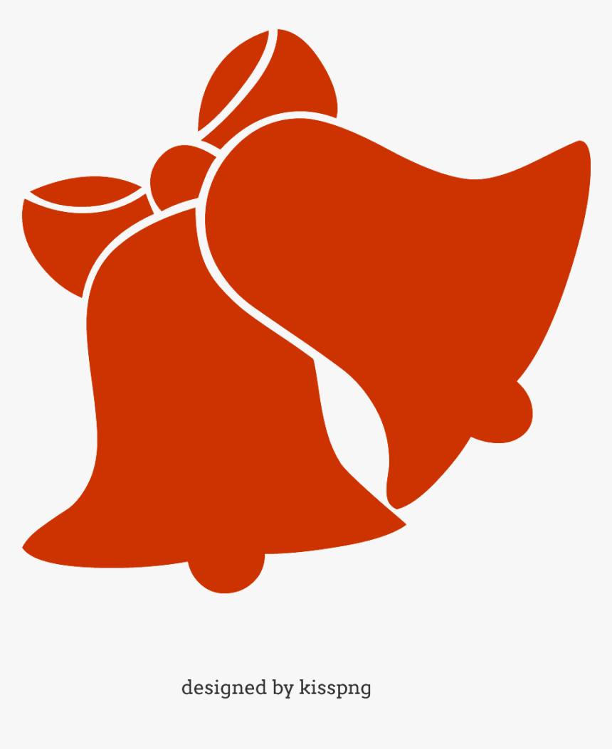 Two Bells, Bell - Christmas Candy Cane Silhouette, HD Png Download