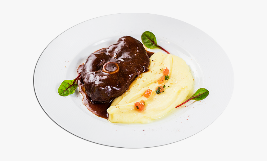 Lamb Osobuko With Mashed Potatoes - Dish, HD Png Download