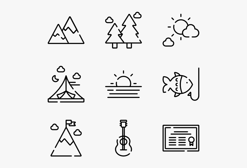 Vector Triangles Mountains - Adventure Icons, HD Png Download