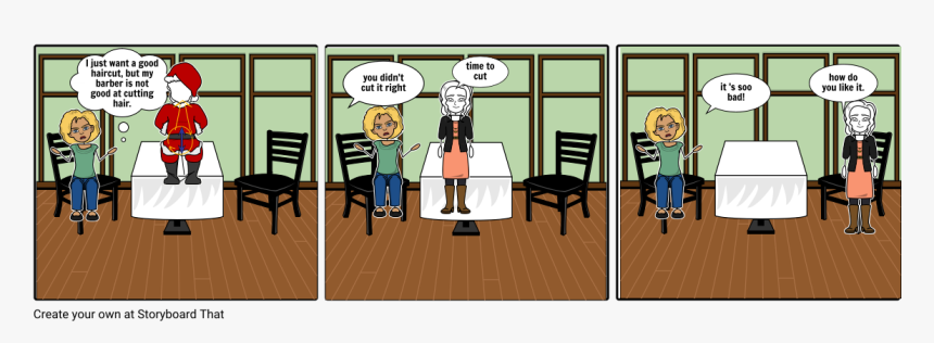 Storyboardthat Haircut, HD Png Download