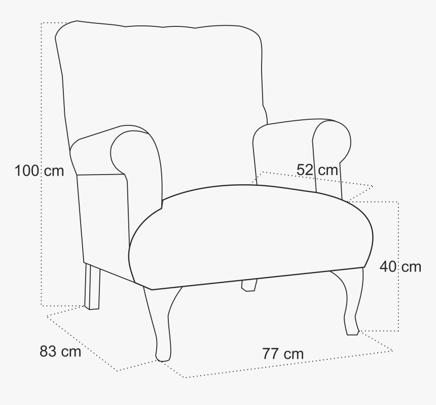 Wing Chair , Png Download - Club Chair, Transparent Png