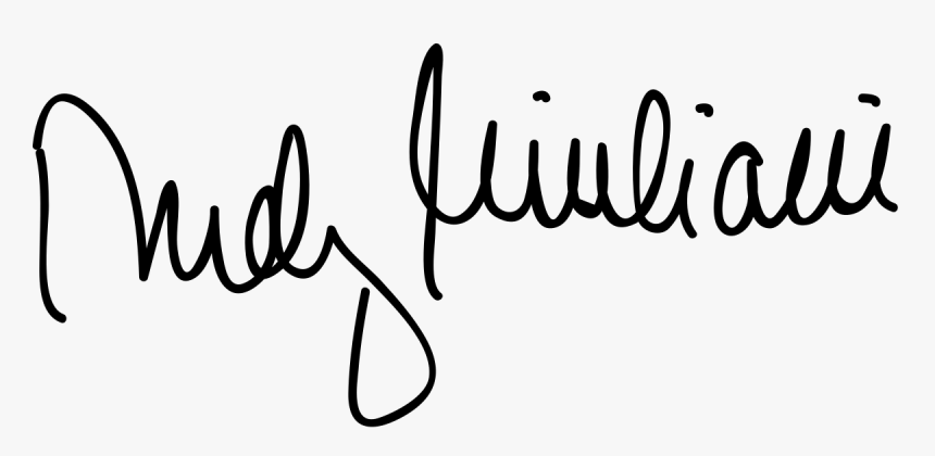 Donald Trump Signature Png - Rudolph Giuliani Signature, Transparent Png