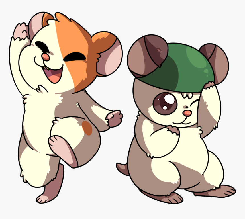 Hamtaro And Cappy - Cartoon, HD Png Download