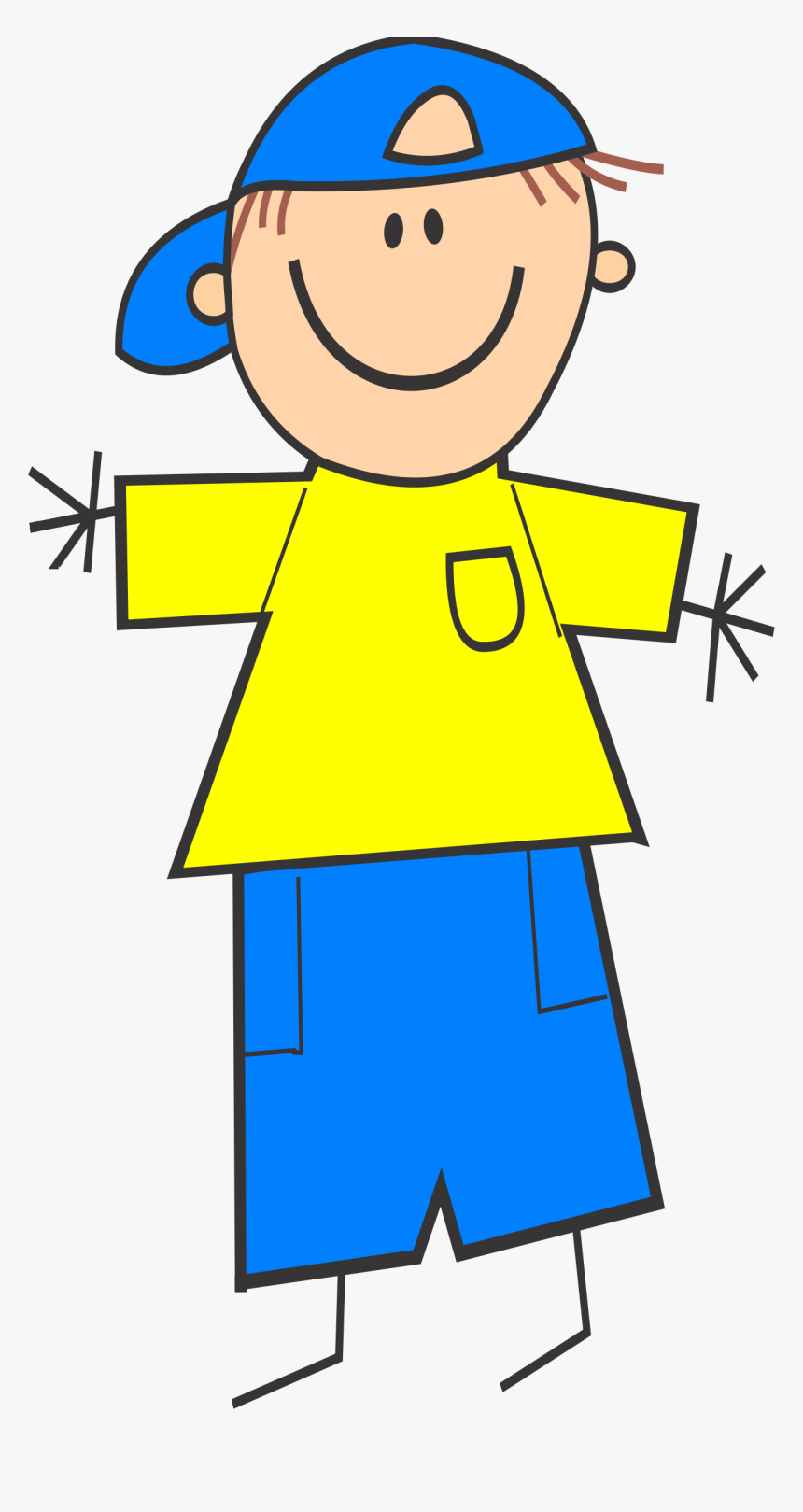 Boy With Cap Clip Arts - Cute School Clip Art, HD Png Download