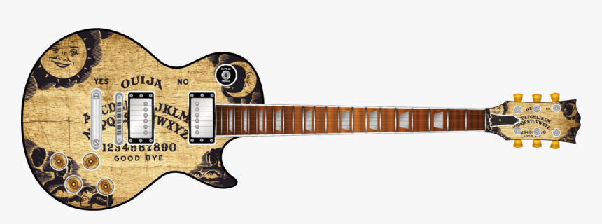 Ouija Board Guitar Wrap Skin - Ouija Board Guitar Decal, HD Png Download
