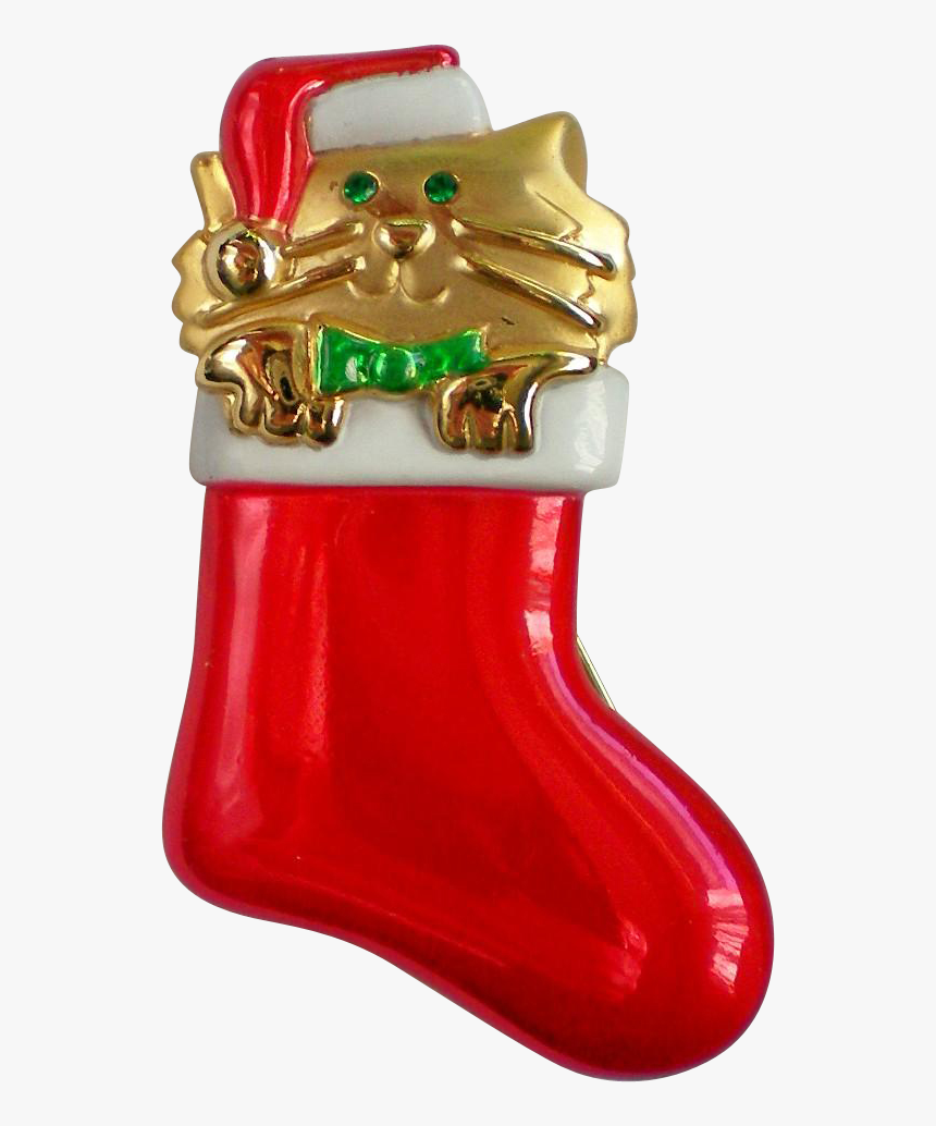Clip Art Or Cat In A - Christmas Stocking, HD Png Download