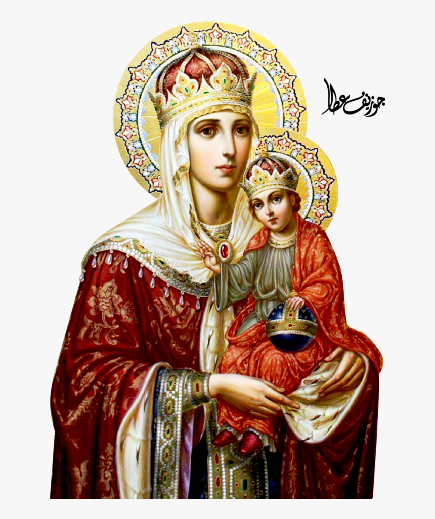 Mary, Theotokos Icons Of Jesus Virgin Printing Clipart - Mother Mary In Russia, HD Png Download