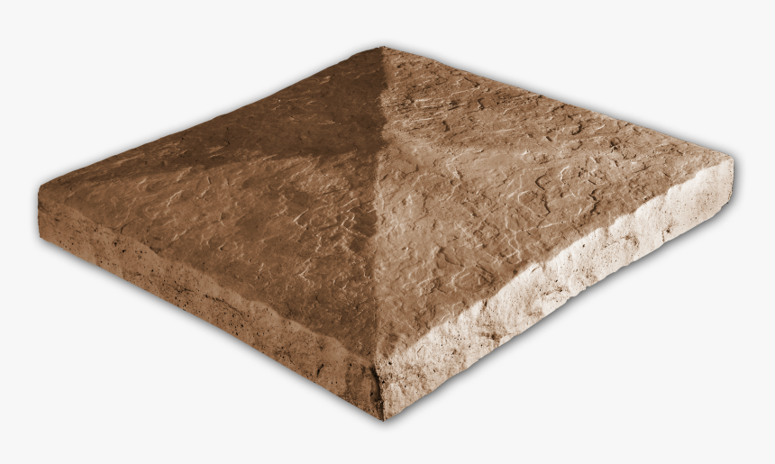 Peaked Column Cap Hazelnut 28x28x3 - Wood, HD Png Download