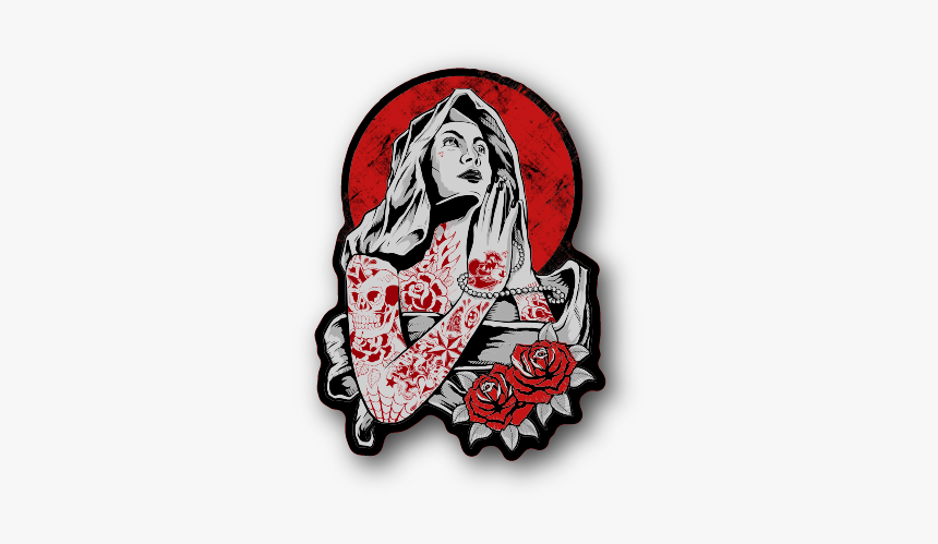 Virgin Mary Praying Sticker 

 
 Data Rimg Lazy 
 Data - Illustration, HD Png Download