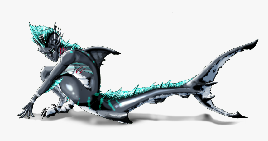 Drawing Shark Sea Monster , Png Download - Anthro Sea Monster, Transparent Png