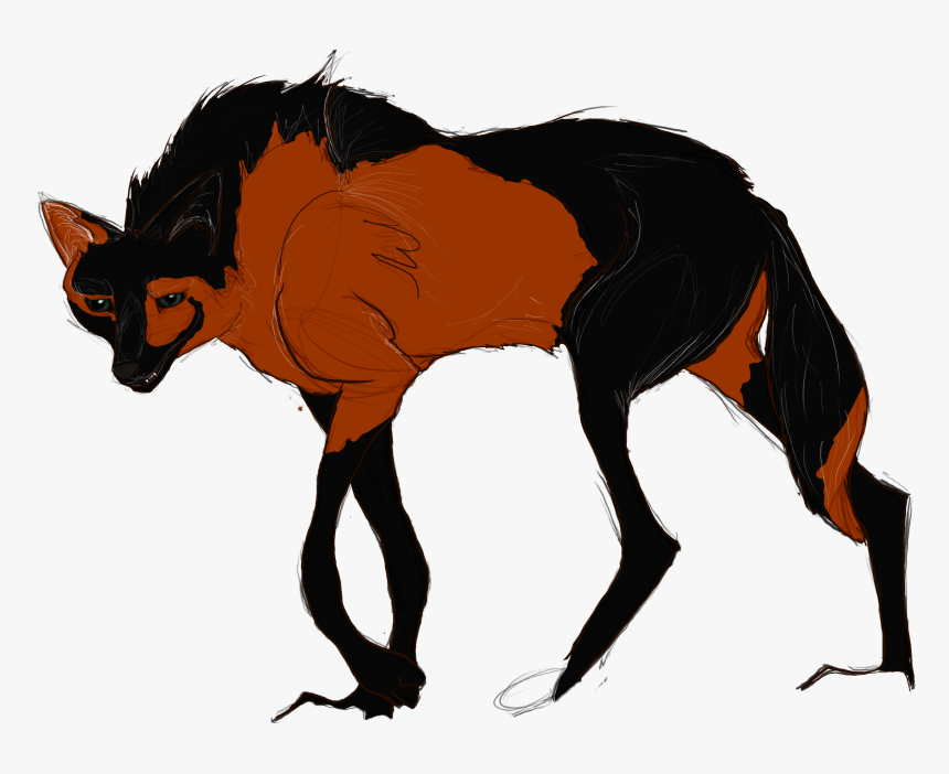 Melanistic Chimera Maned-wolf Design By Newagestables - Mane, HD Png Download