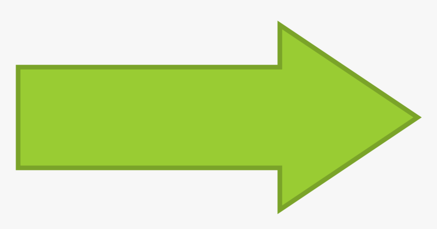 Right Arrow Green Png - Sign, Transparent Png