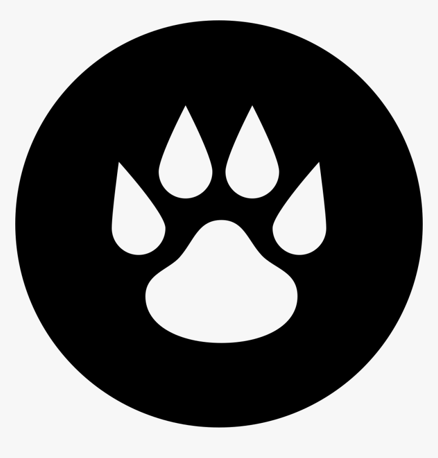 Pawprint - Logo Black And White Png, Transparent Png